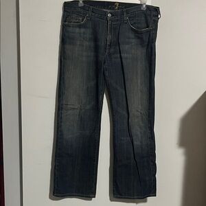 7 For All Mankind Dark Blue Relaxed Jeans